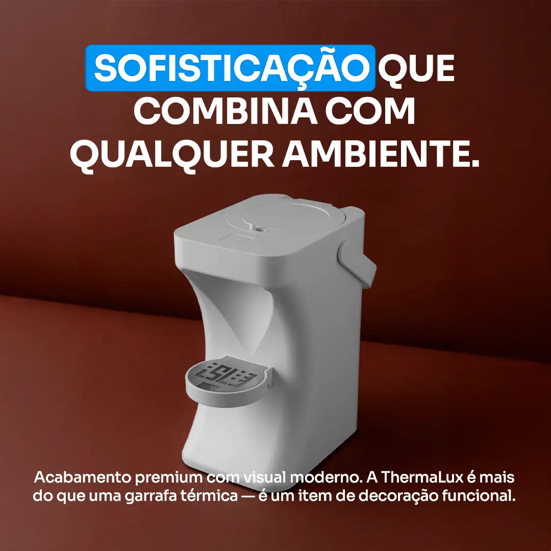Garrafa ThermaLux® + BRINDE: Conjunto 4 Xícaras