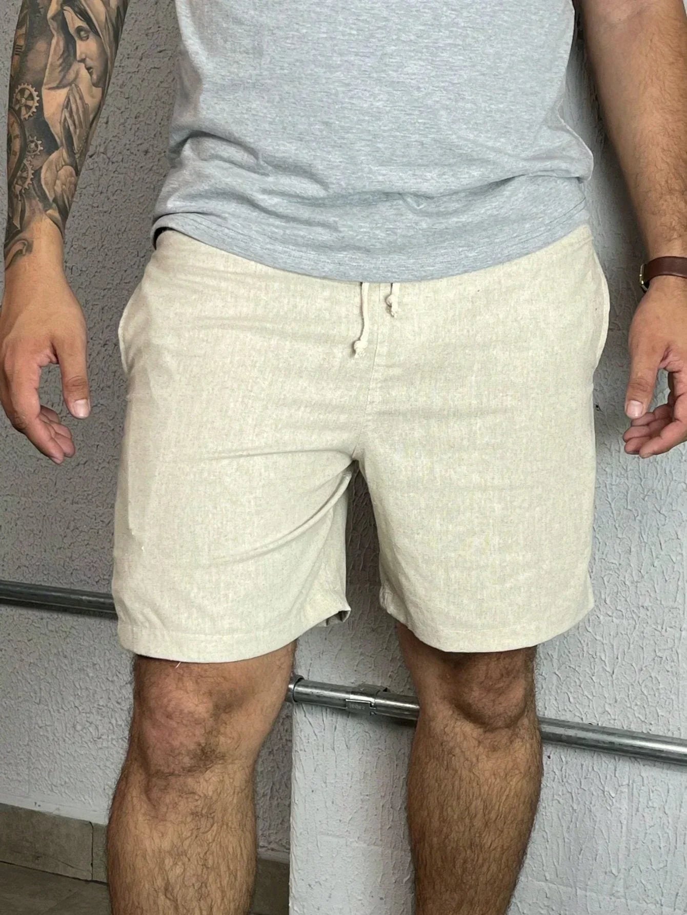 Kit 3 Bermudas em Linho Premium Shorts linho Dia dos Pais