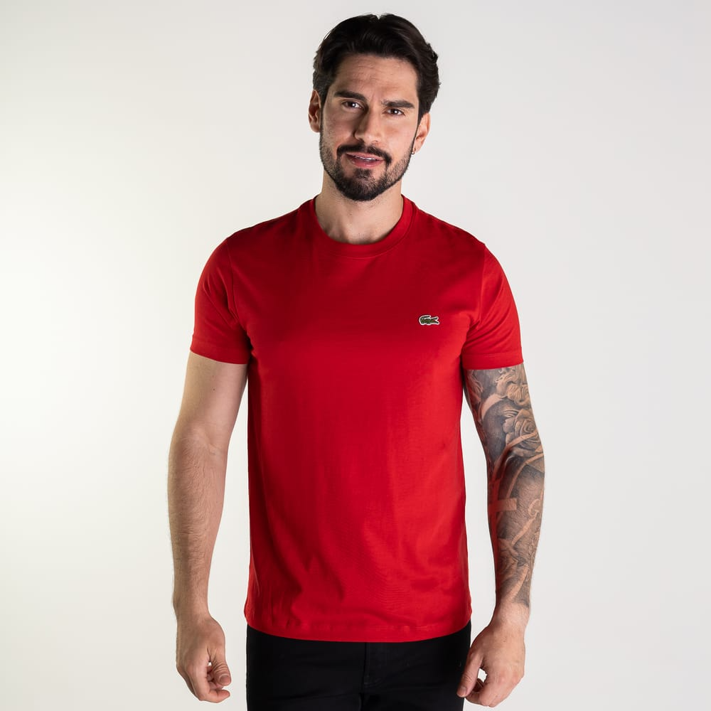 Kit 5 Camisetas Lacoste Croco Basic - COMPRE 3 LEVE 5!