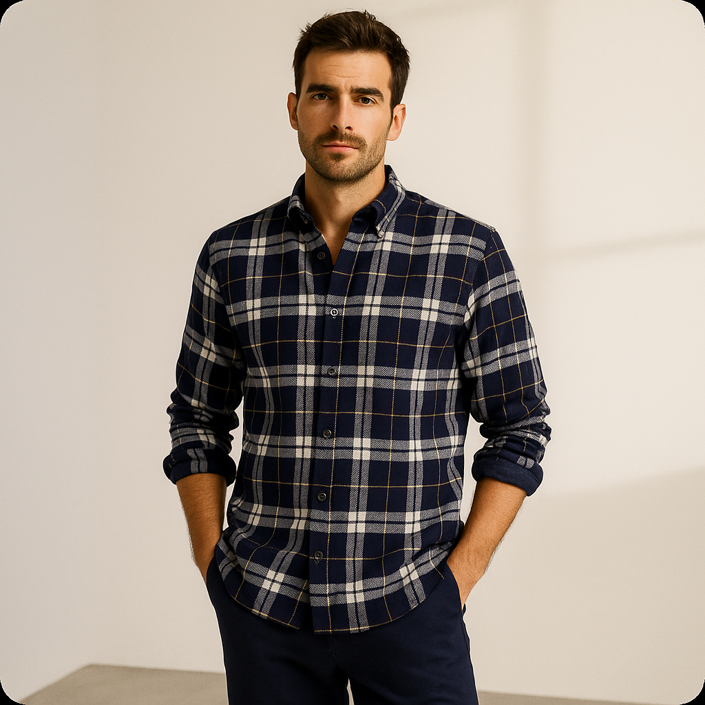 Camisa Xadrez 100% Algodão Puro