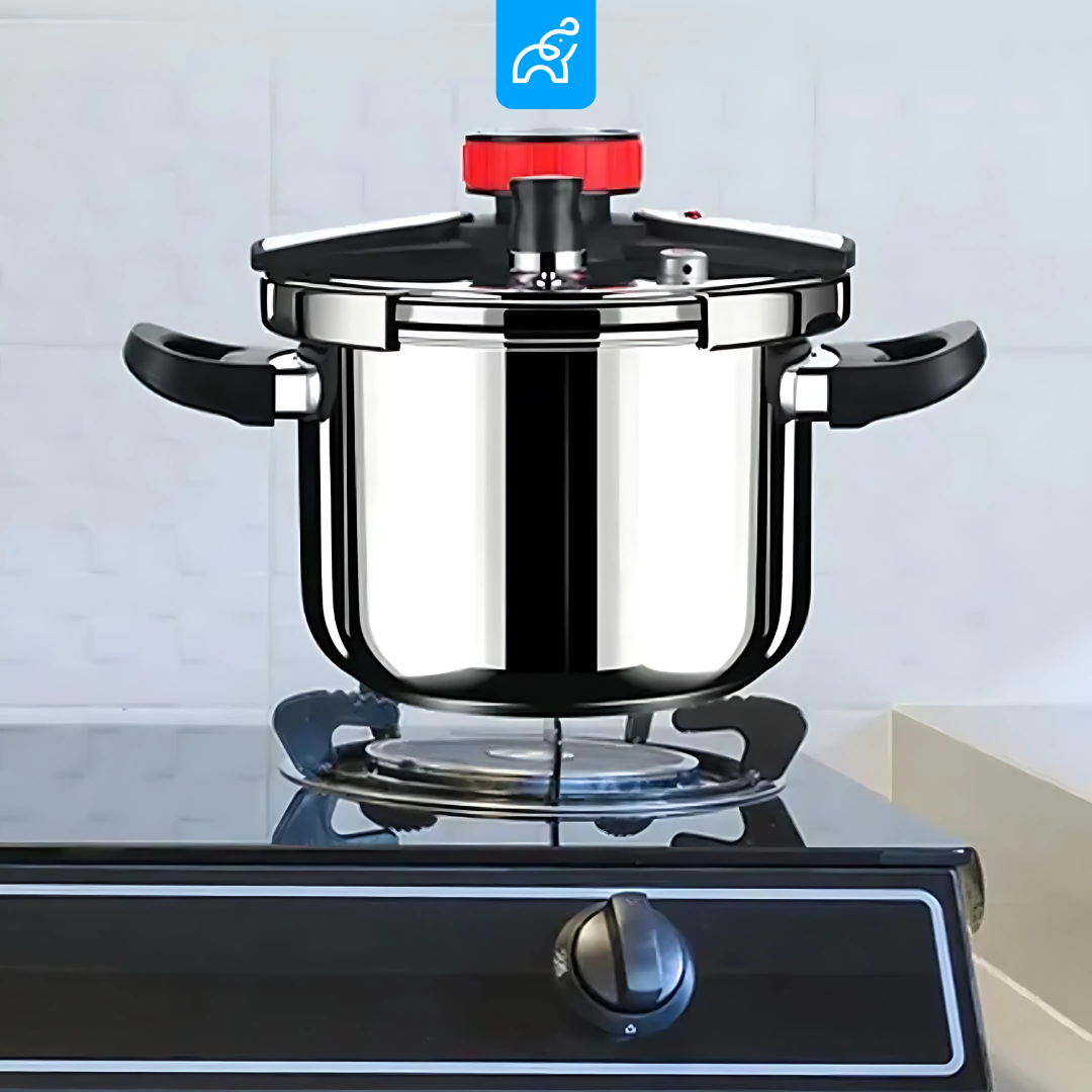 Panela de Pressão TurboChef Aço Inoxidável - Á Prova de Explosões + Brinde: Kit Utensílios