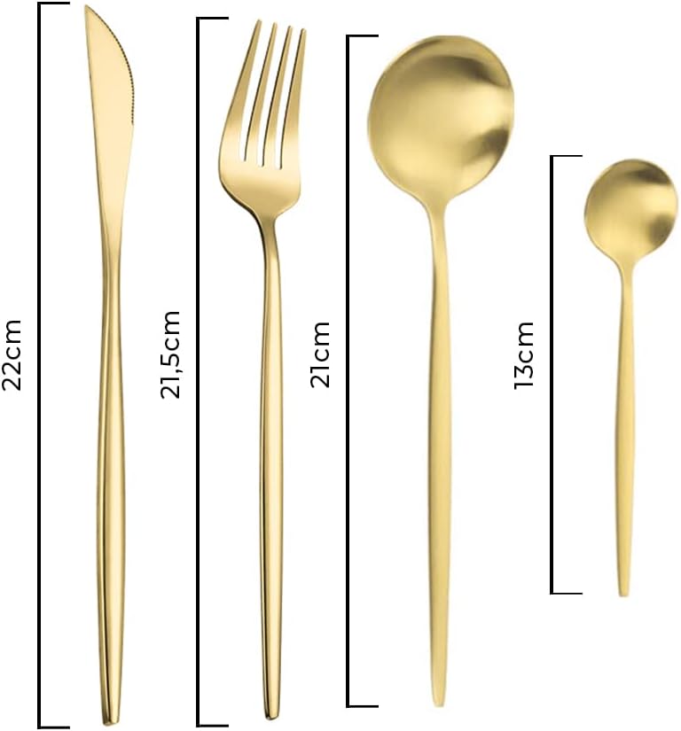 Jogo de Talheres 24 Peças Aço Inox