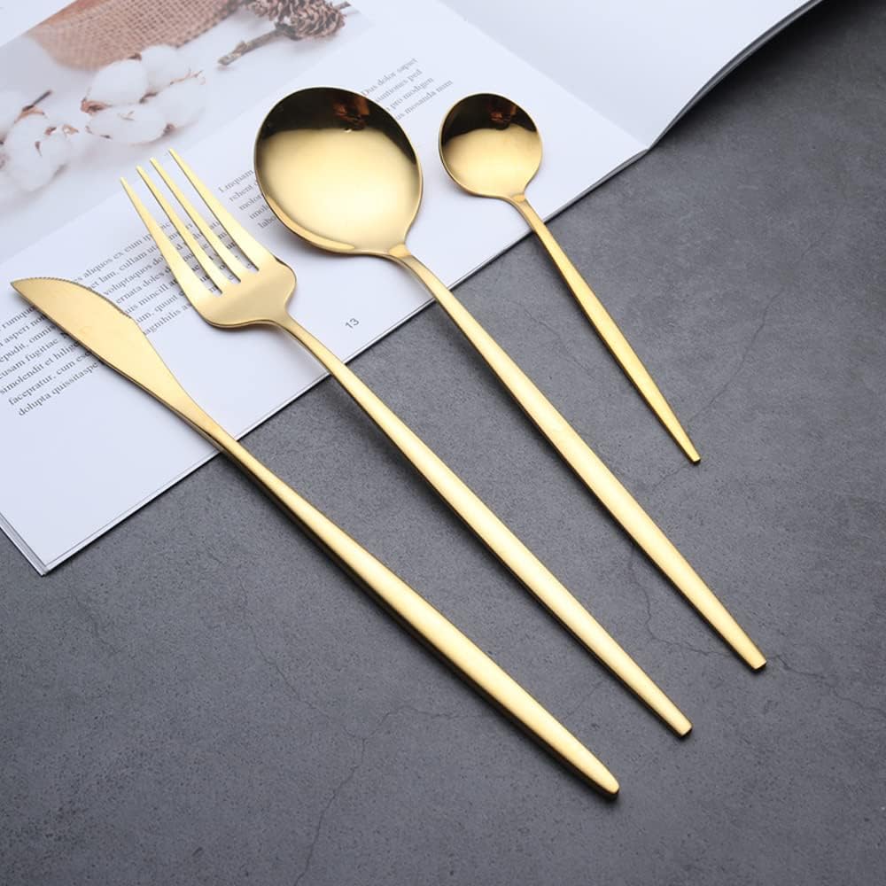 Jogo de Talheres 24 Peças Aço Inox