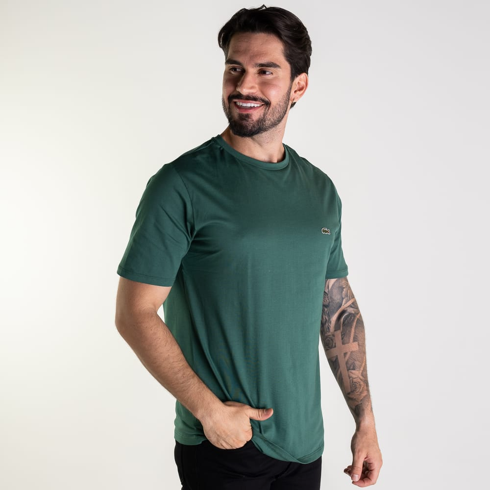 Kit 5 Camisetas Lacoste Croco Basic - COMPRE 3 LEVE 5!