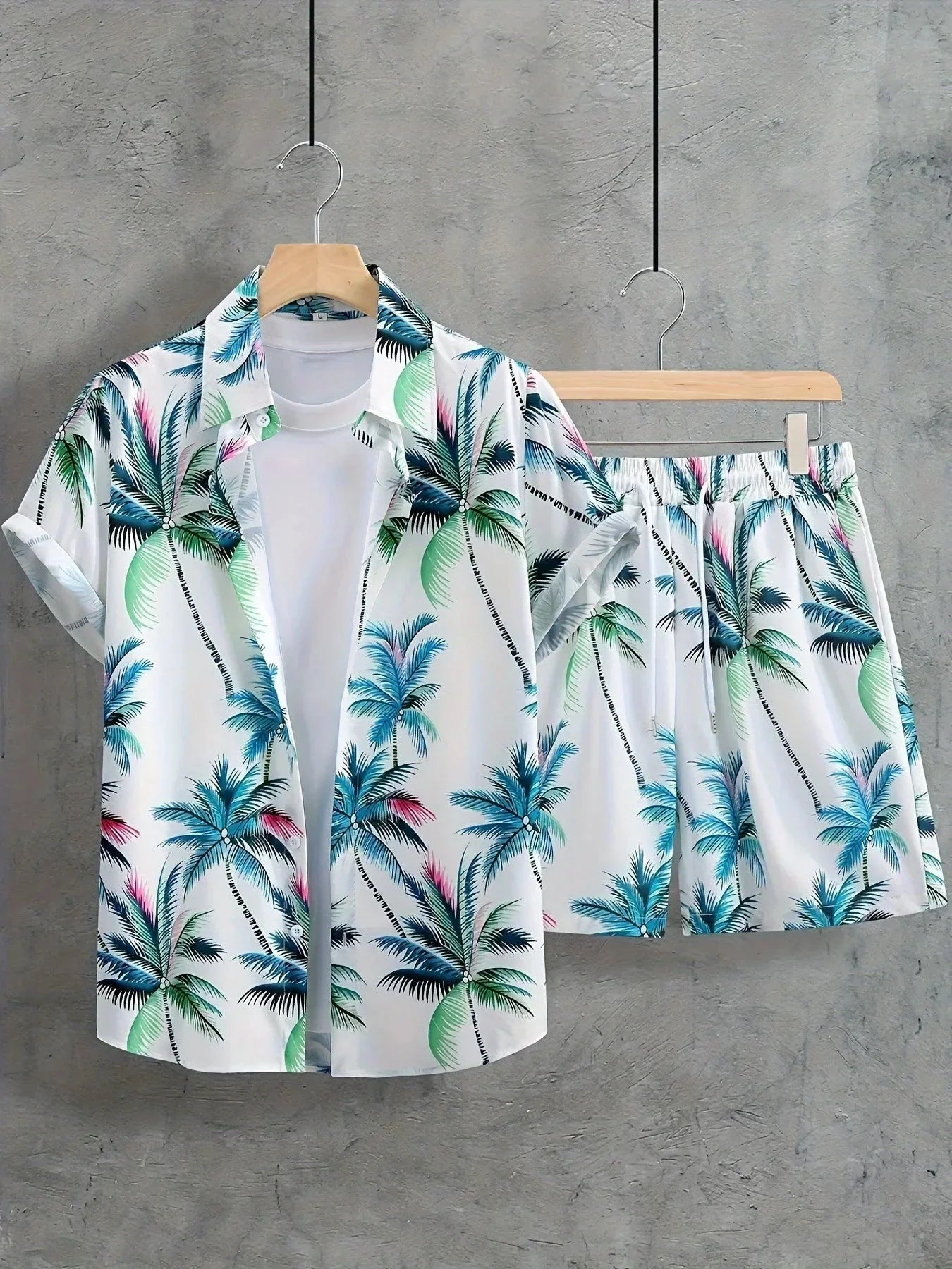 Kit Praia Bonanza Camisa + Bermuda Masculina