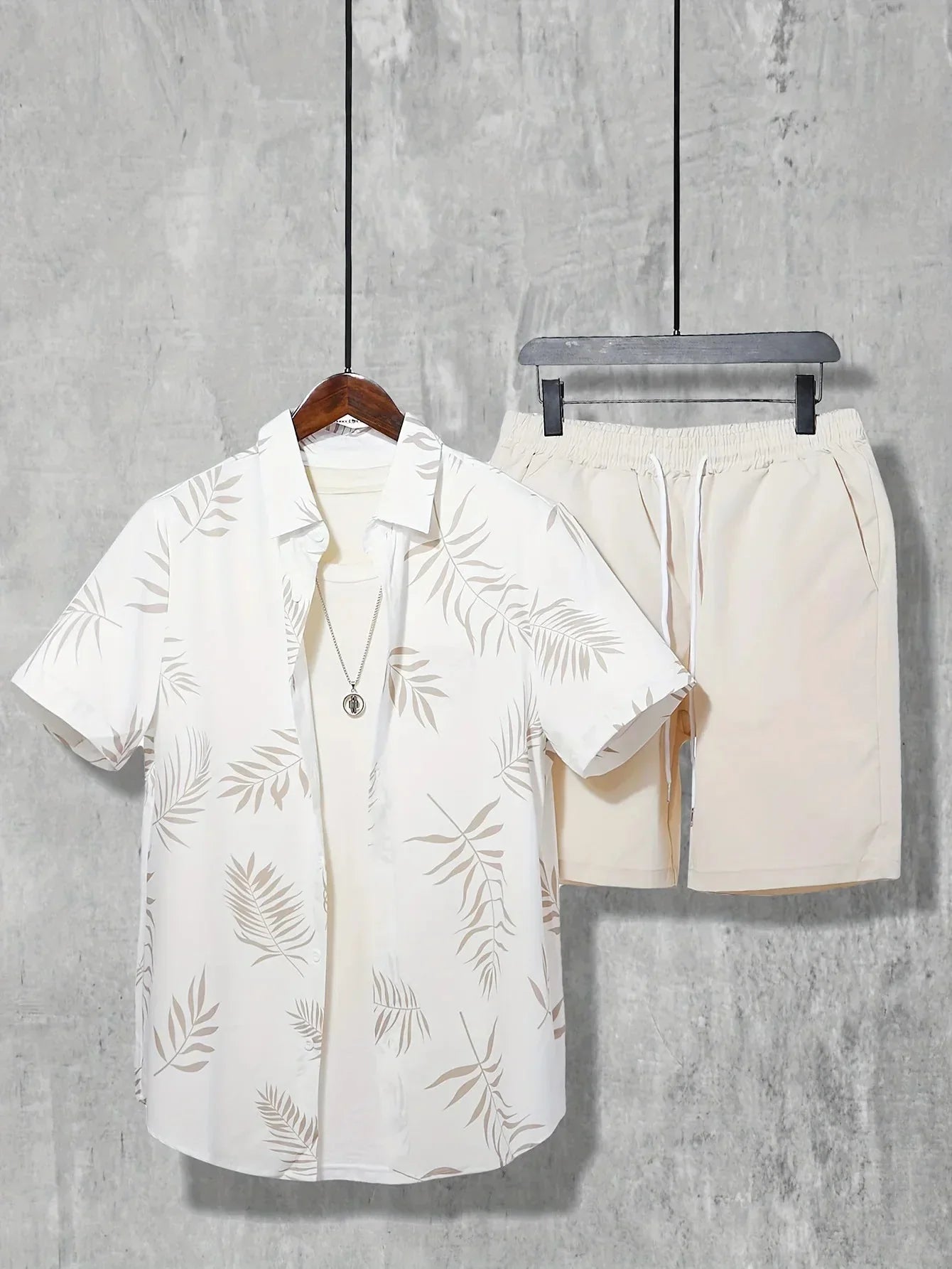 Kit Praia Bonanza Camisa + Bermuda Masculina