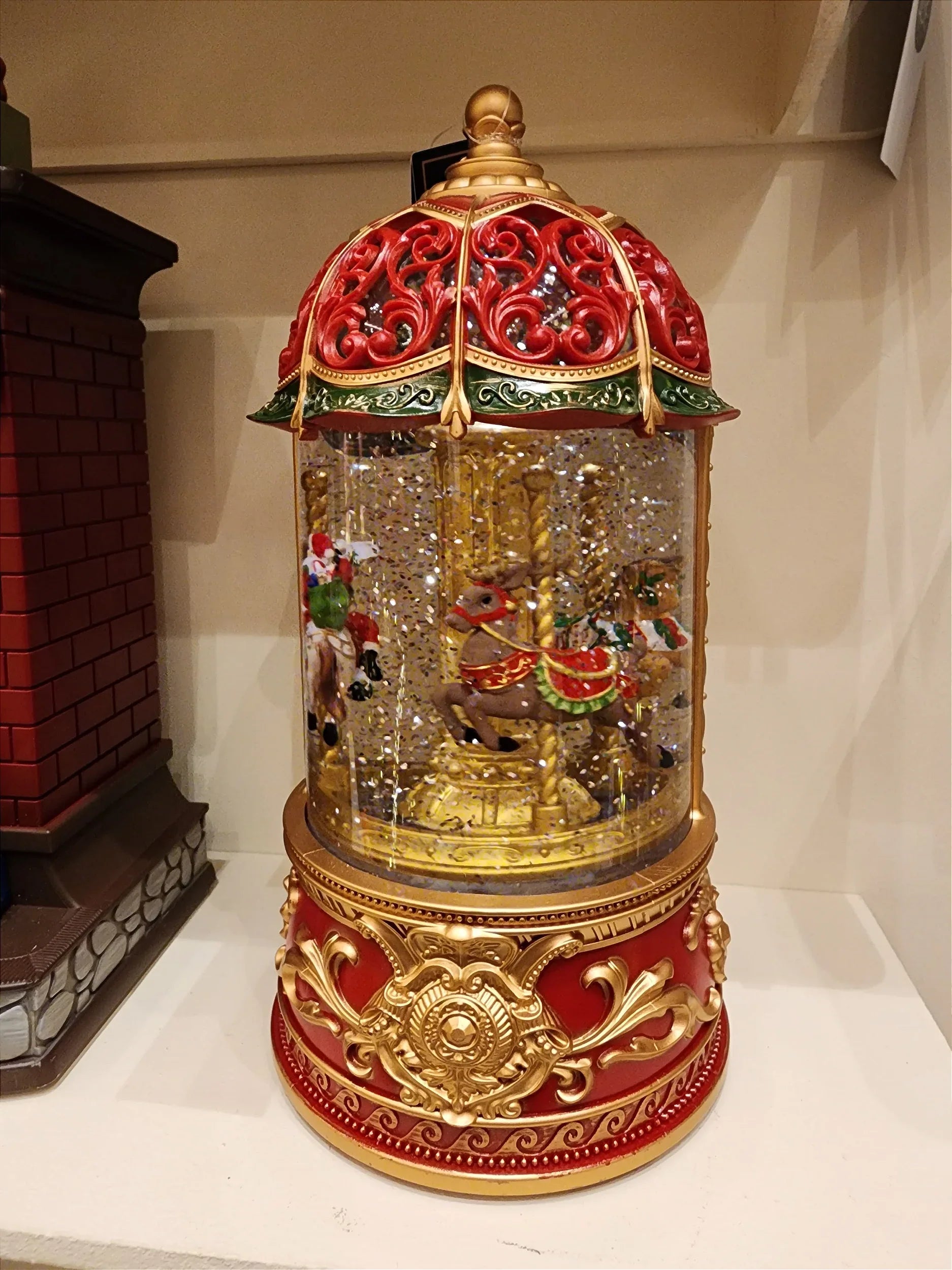 Cenário Carrossel 22cm • Água, Luz, Som e Movimento