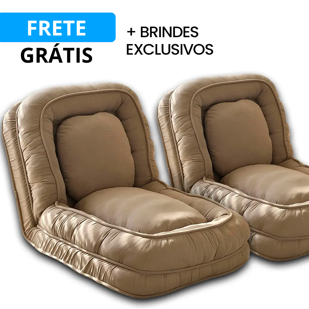 Sofá Cama Algodão Retrátil 5 em 1 + BRINDE: Almofadas Cushion (QUEIMA DE ESTOQUE)