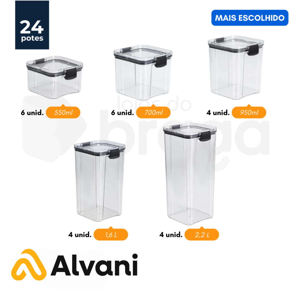 EcoLock™ - Kit Potes Herméticos de Vidro + (Brindes Exclusivos)