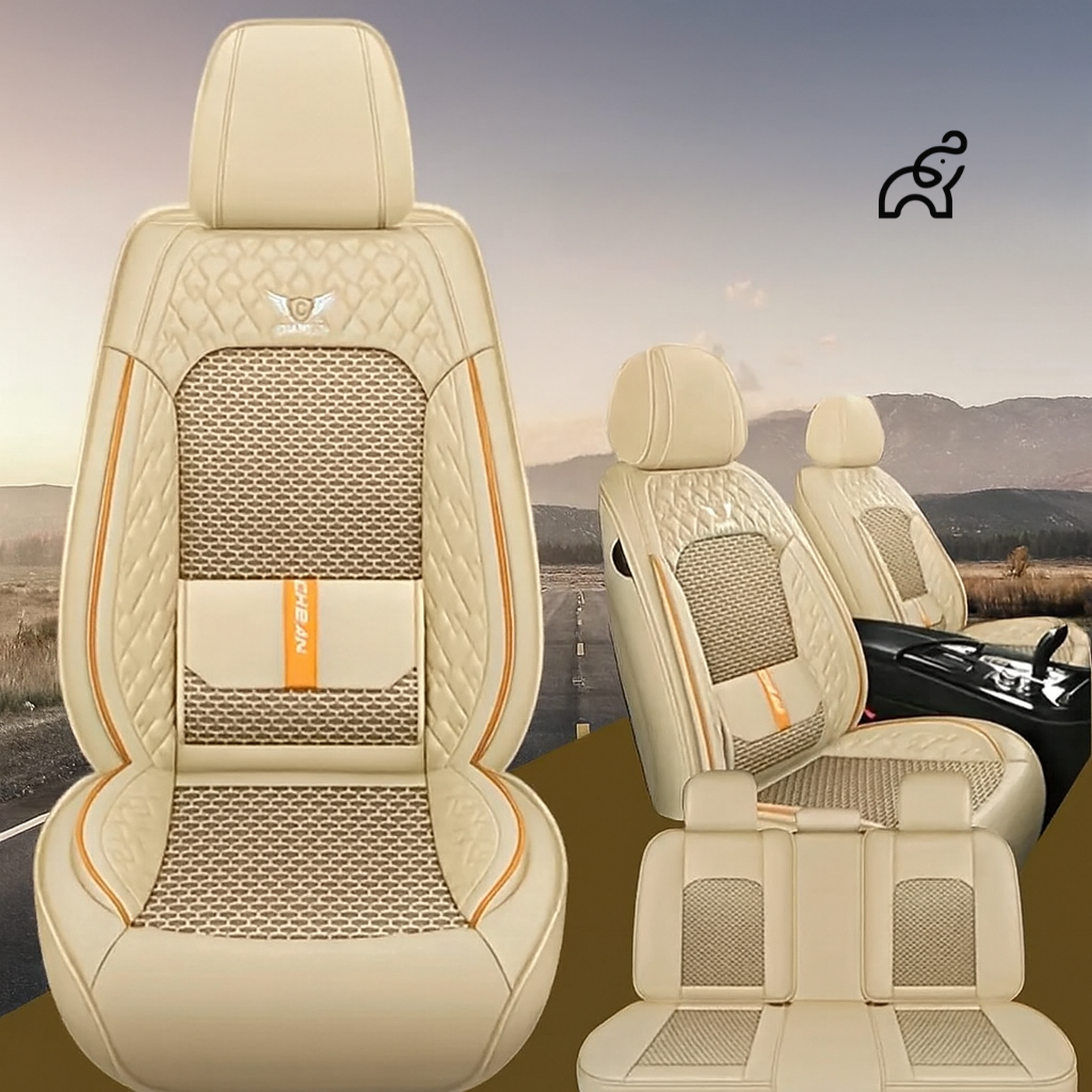 Kit Capa para Banco Premium Completa + BRINDE: Capa de Volante de Couro