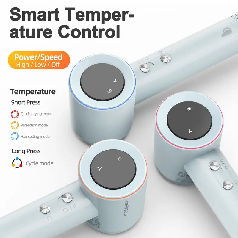 BETTDOW Secador de cabelo de alta velocidade com íons negativos - SECAGEM ATÉ 5 MINUTOS