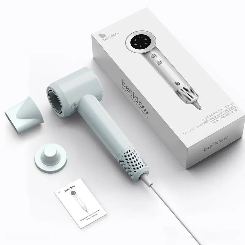 BETTDOW Secador de cabelo de alta velocidade com íons negativos - SECAGEM ATÉ 5 MINUTOS