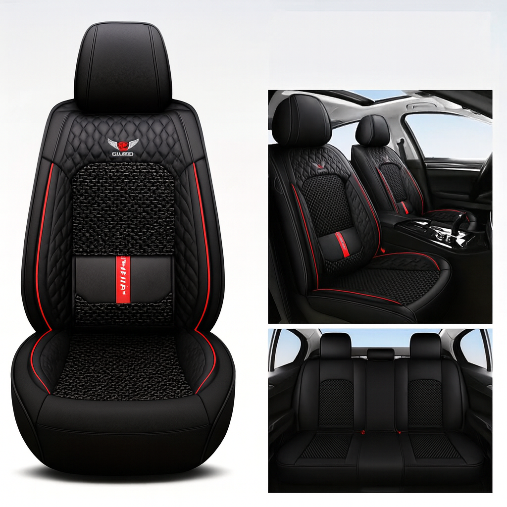 Kit Capa para Banco Premium Completa + BRINDE: Capa de Volante de Couro