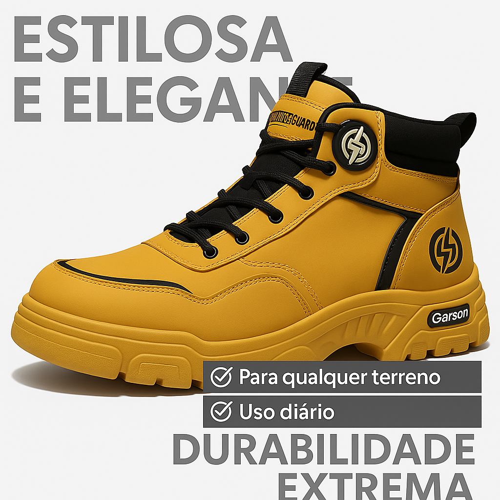 Bota Masculina Ortopédica com Solado Antiderrapante
