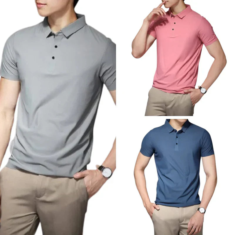 Camisa Polo Masculina Tecido Flexível [Compre 1 Leve 3]