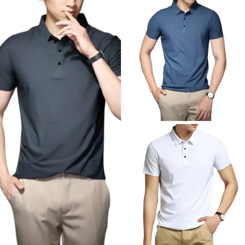 Camisa Polo Masculina Tecido Flexível [Compre 1 Leve 3]