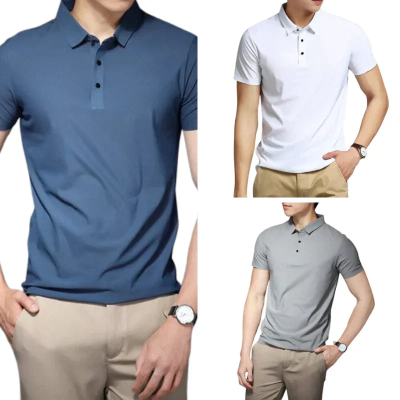 Camisa Polo Masculina Tecido Flexível [Compre 1 Leve 3]