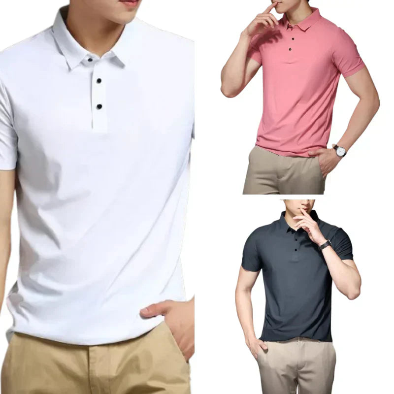 Camisa Polo Masculina Tecido Flexível [Compre 1 Leve 3]