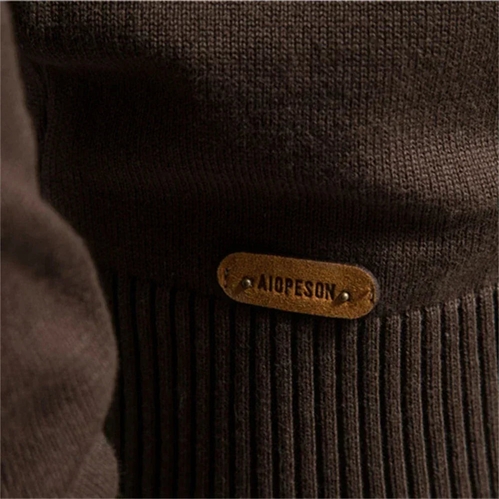 Cardigan Casual de Algodão com Zíper Florence